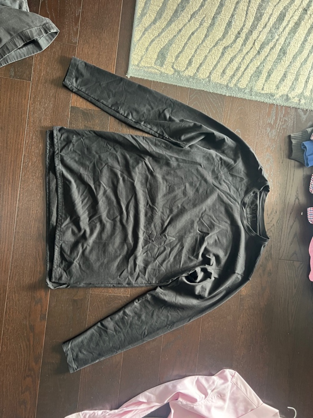 BYLT Basics Men’s Long Sleeve Crewneck Shirt - Black